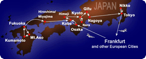 route advanced trip from europe