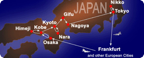 route basic trip from europe
