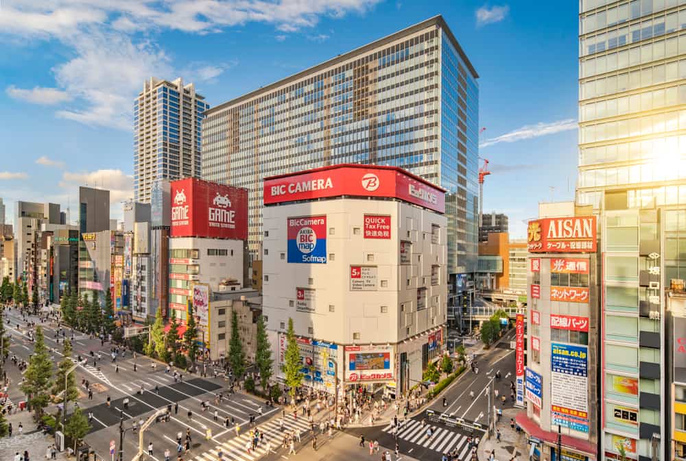 Akihabara district in Tokyo Japan