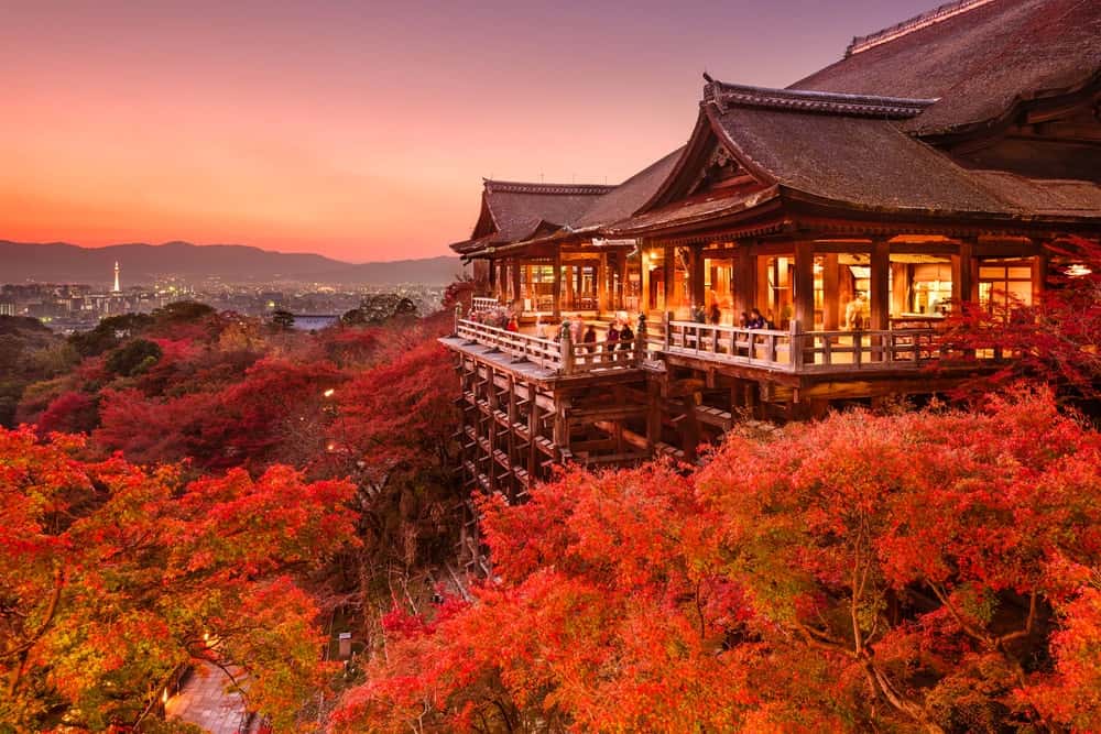 Kiyomizu-dera Temple in Kyoto Japan