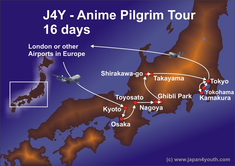Japan4Youth anime tour 16 Days